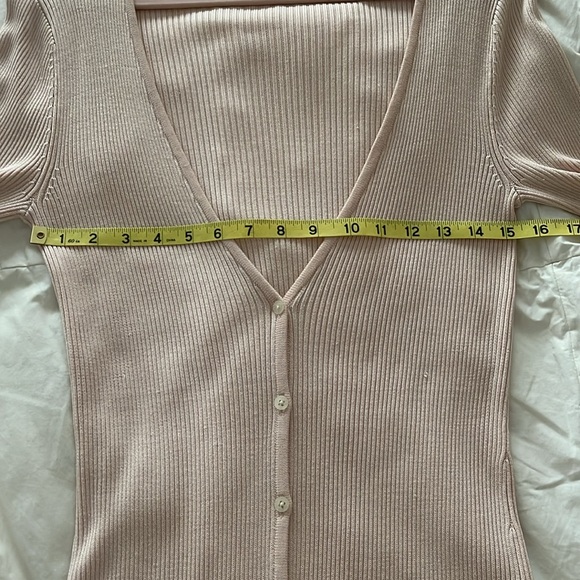 Lauren Ralph Lauren pink silk long cardigan - Picture 11 of 13